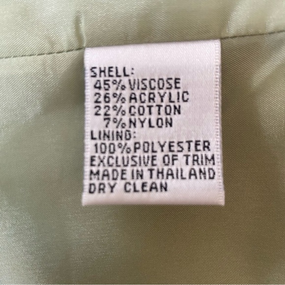 Talbots Vintage Tweed Fringe Open Front Jacket - Picture 5 of 7